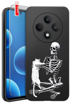Etui do Oppo Reno 12 F 5G / 12 FS 5G różne wzory halloween ze szkłem