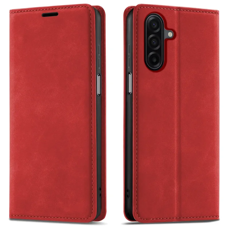 etui-do-samsung-galaxy-a17-5g-skorzane-velvet-zamykane-czerwone-ze-szklem