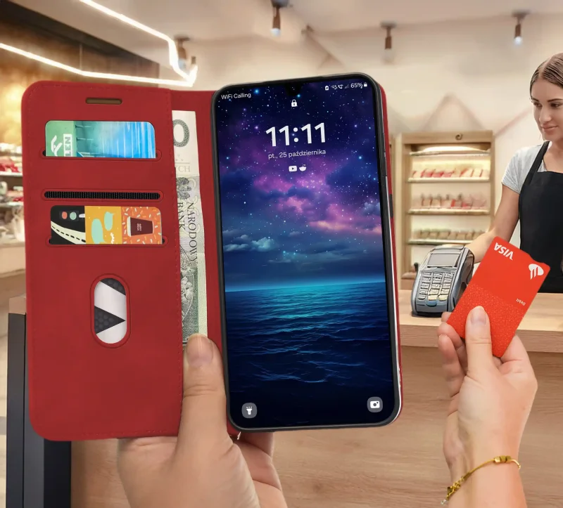 etui-do-samsung-galaxy-a17-5g-skorzane-velvet-zamykane-czerwone-ze-szklem