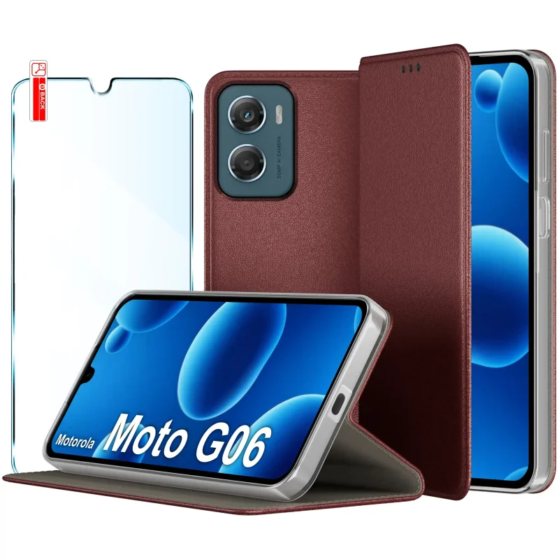 etui-do-motorola-moto-g06-g06-power-burgundowe-magnetyczne-zamykane-ze-szklem