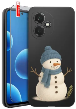 Etui do Honor 400 różne wzory zimowe ze szkłem