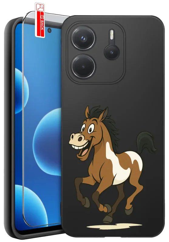 etui-do-xiaomi-redmi-note-14-4g-rozne-wzory-z-koniem-ze-szklem