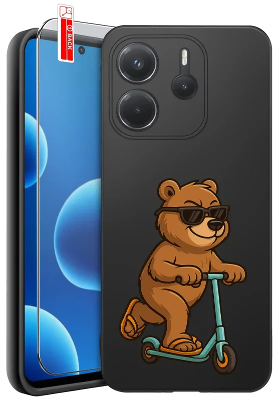 etui-do-xiaomi-redmi-note-14-4g-rozne-wzory-z-misiem-ze-szklem