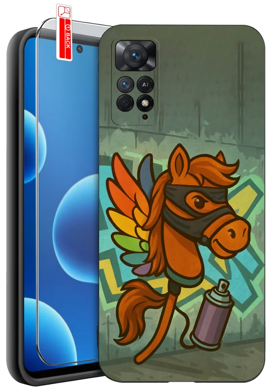 etui-do-xiaomi-redmi-note-11-pro-rozne-wzory-z-koniem-ze-szklem