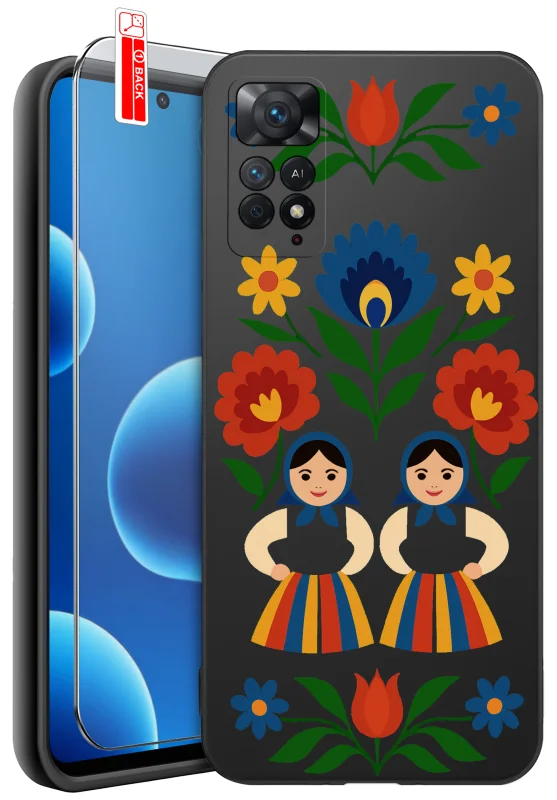 etui-do-xiaomi-redmi-note-11-pro-rozne-wzory-ludowe-ze-szklem
