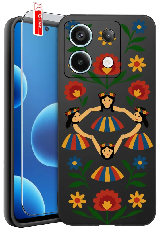 etui-do-xiaomi-redmi-note-13-pro-4g-rozne-wzory-ludowe-ze-szklem
