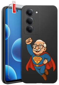 Etui do Xiaomi Redmi 15 4G / 5G z różnymi wzorami dla Dziadka ze szkłem