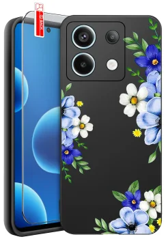 Etui do Xiaomi Redmi Note 13 4G z różnymi wzorami dla Babci ze szkłem