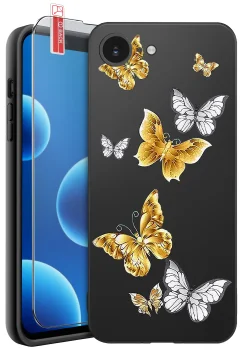 Etui do iPhone 16e / 17e z różnymi wzorami dla Babci ze szkłem