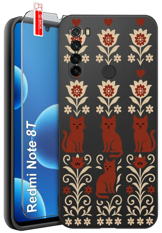 etui-do-xiaomi-redmi-note-8t-rozne-wzory-ludowe-ze-szklem