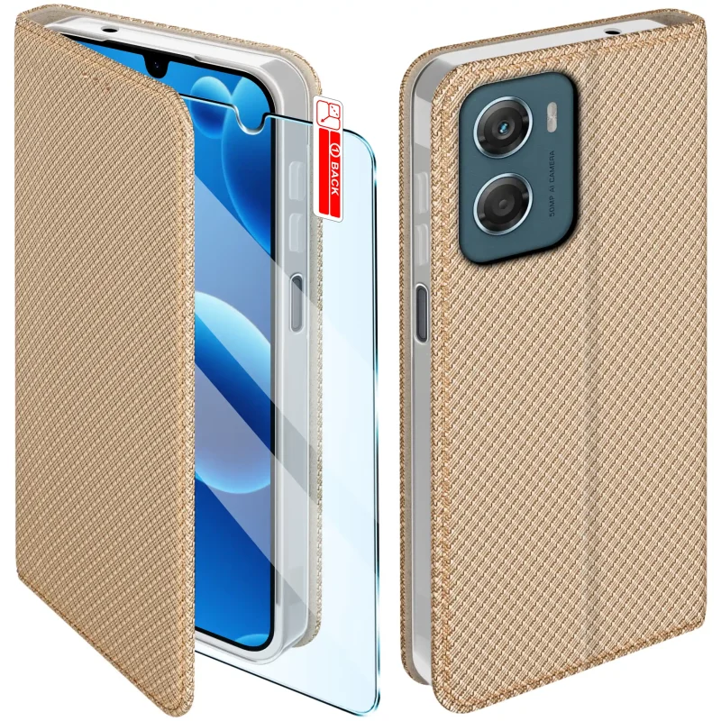 etui-do-motorola-moto-g06-g06-power-zlote-zamykane-ze-szklem