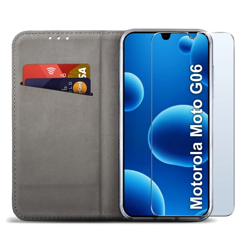 etui-do-motorola-moto-g06-g06-power-zlote-zamykane-ze-szklem