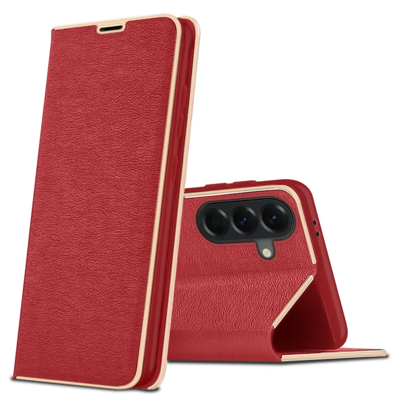 etui-do-samsung-galaxy-a56-eleganckie-zamykane-czerwone-ze-szklem