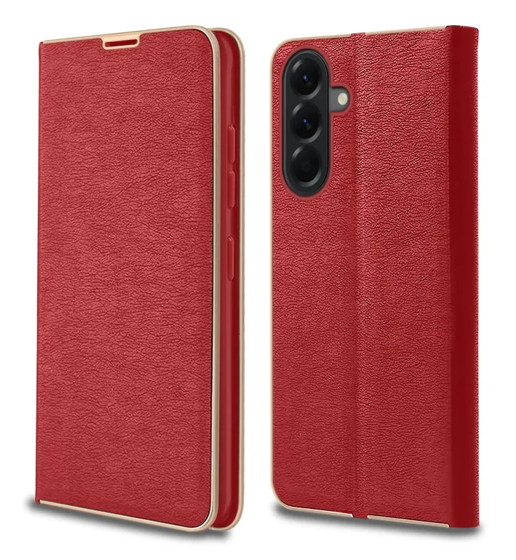etui-do-samsung-galaxy-a56-eleganckie-zamykane-czerwone-ze-szklem