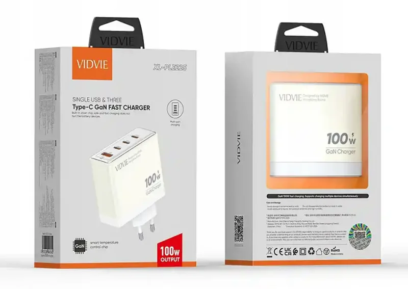 szybka-ladowarka-sieciowa-vidvie-100w-usb-i-usb-c-biala