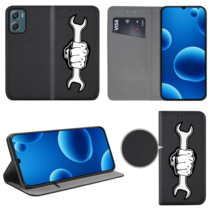 etui-do-motorola-moto-g06-g06-power-zamykane-malowane-wzor-meski-ze-szklem