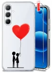 Etui do Samsung Galaxy S25 przeźroczyste różne wzory walentynkowe ze szkłem