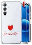 Etui do Samsung Galaxy S23 FE przeźroczyste różne wzory walentynkowe ze szkłem