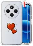 Etui do Xiaomi Redmi 14C przeźroczyste różne wzory walentynkowe ze szkłem