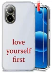 Etui do Realme C67 4G przeźroczyste różne wzory walentynkowe ze szkłem