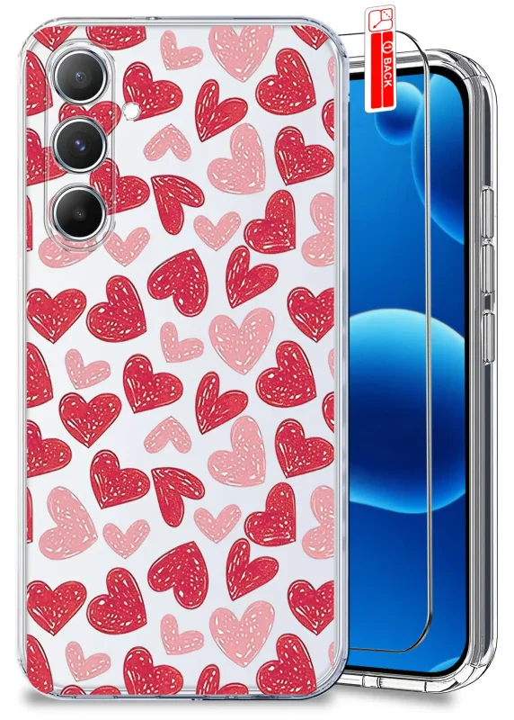 etui-do-samsung-galaxy-s23-przezroczyste-rozne-wzory-walentynkowe-ze-szklem