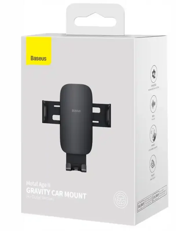 Opakowanie uchwytu na telefon do samochodu Baseus Metal Age II Gravity Car Mount – przód