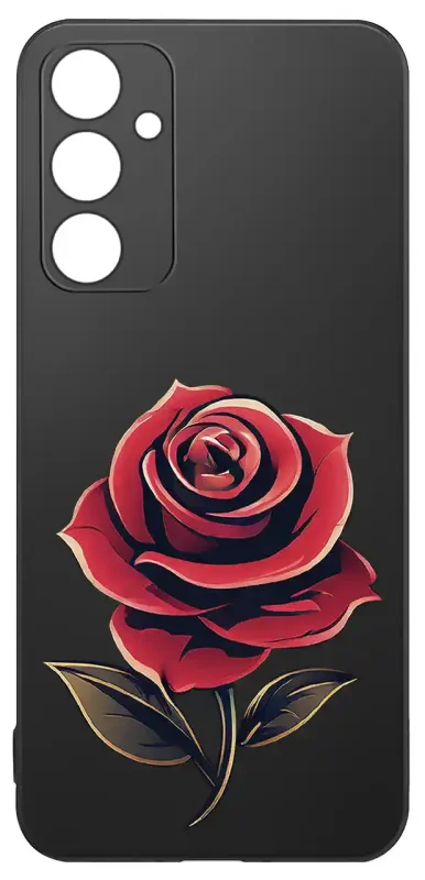 Etui do Samsung Galaxy M15 5G z czerwoną różą z kolekcji walentynkowej