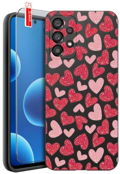 Etui do Samsung Galaxy A52 / A52s 5G różne wzory walentynkowe ze szkłem