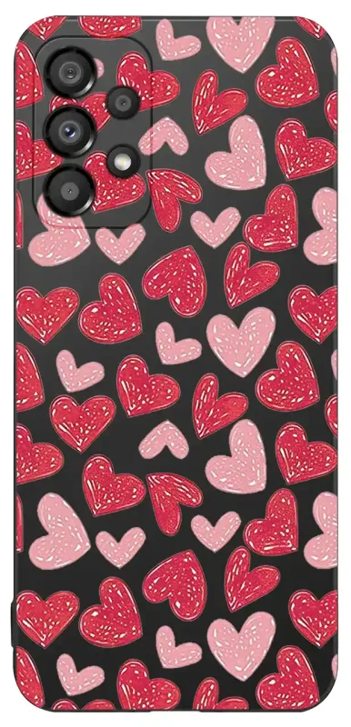 Etui walentynkowe do Samsung Galaxy A52 / A52s 5G z sercami