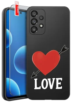 Etui do Samsung Galaxy A53 5G różne wzory walentynkowe ze szkłem