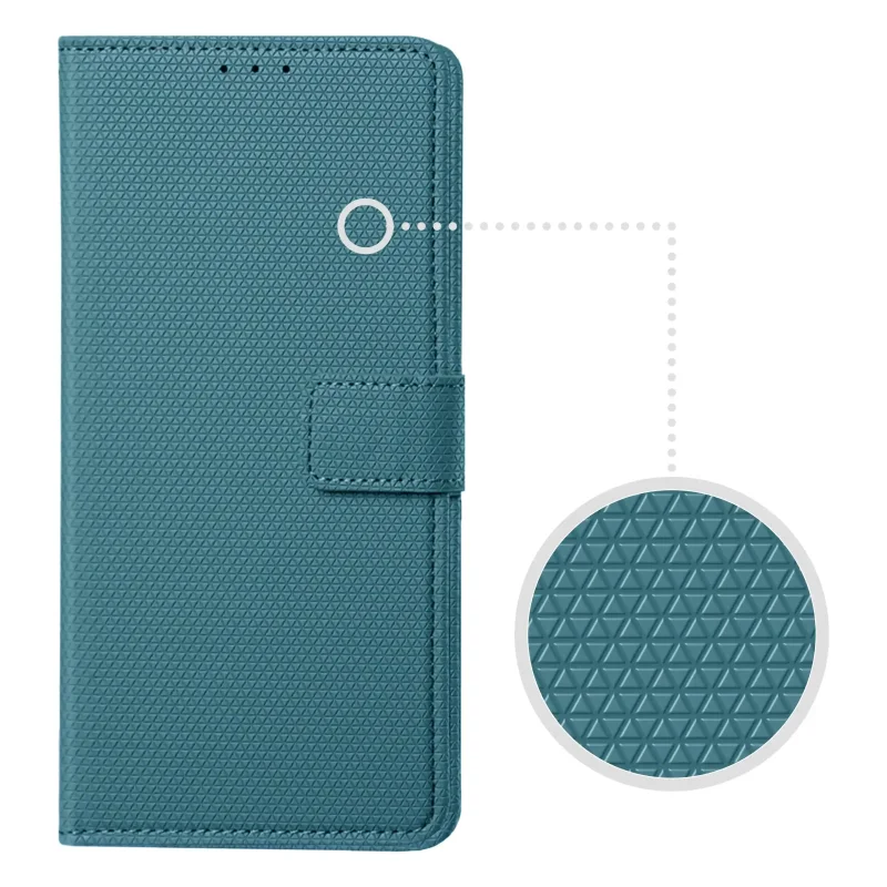 Niebieskie etui z klapką do Samsung Galaxy A17 5G / A26 5G – antypoślizgowa faktura