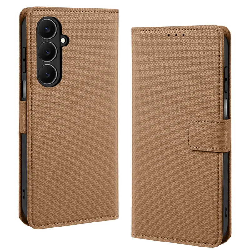 Etui do Samsung Galaxy A16 5G z klapką z zapięciem w kolorze brązowym