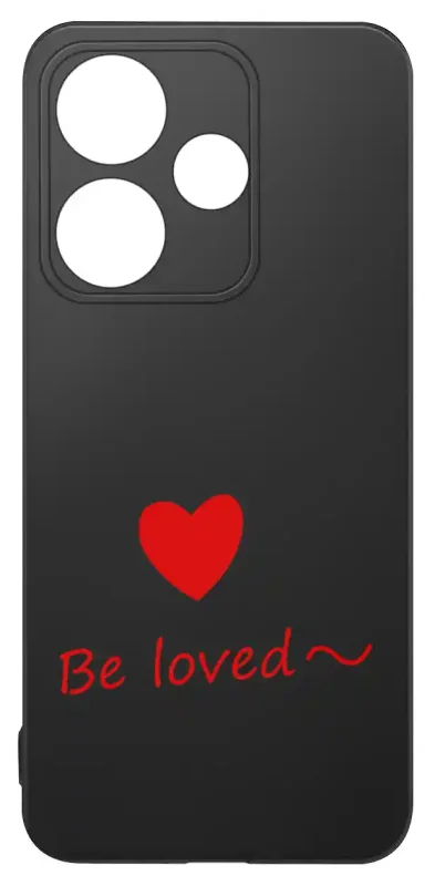 Walentynkowy case do Xiaomi Redmi 13 4G z sercem i napisem Be loved