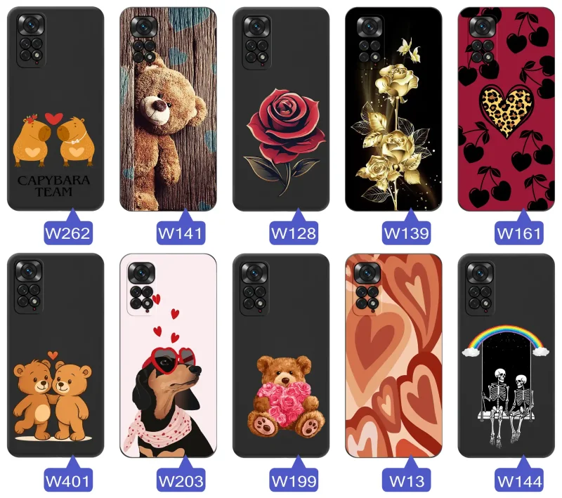 Różne wzory do Xiaomi Redmi Note 11 / 11s – motywy inspirowane miłością