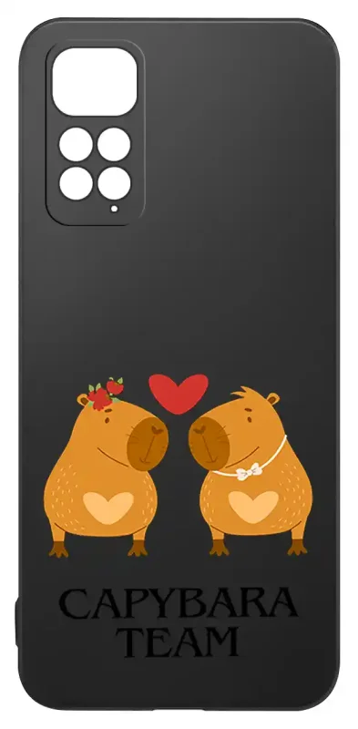 Walentynkowy case do Xiaomi Redmi Note 11 / 11s z kapibarami i sercem