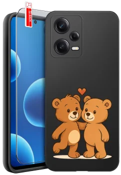 Etui do Xiaomi Redmi Note 12 5G różne wzory walentynkowe ze szkłem