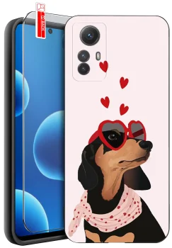 Etui do Xiaomi Redmi Note 12s różne wzory walentynkowe ze szkłem