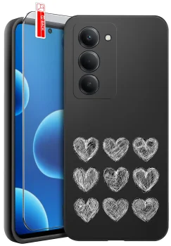 Etui do Xiaomi Redmi 15 4G / 5G różne wzory walentynkowe ze szkłem