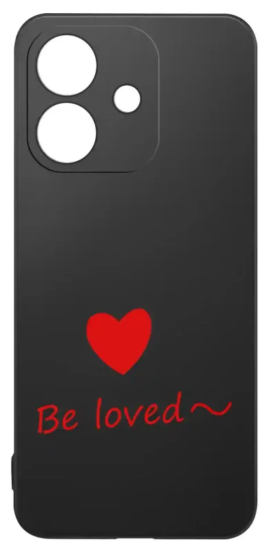 Etui do Oppo A40 / A40m z walentynkowym wzorem - serce i napis Be loved