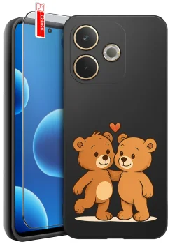 Etui do Oppo A5 Pro 5G różne wzory walentynkowe ze szkłem