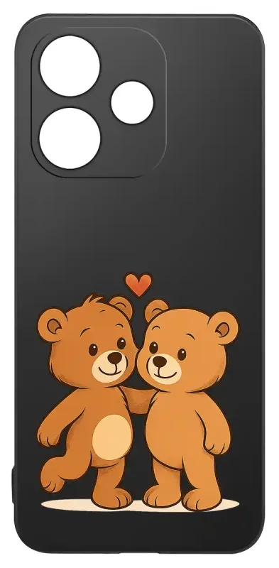 Walentynkowy case do Oppo A5 Pro 5G z misiami