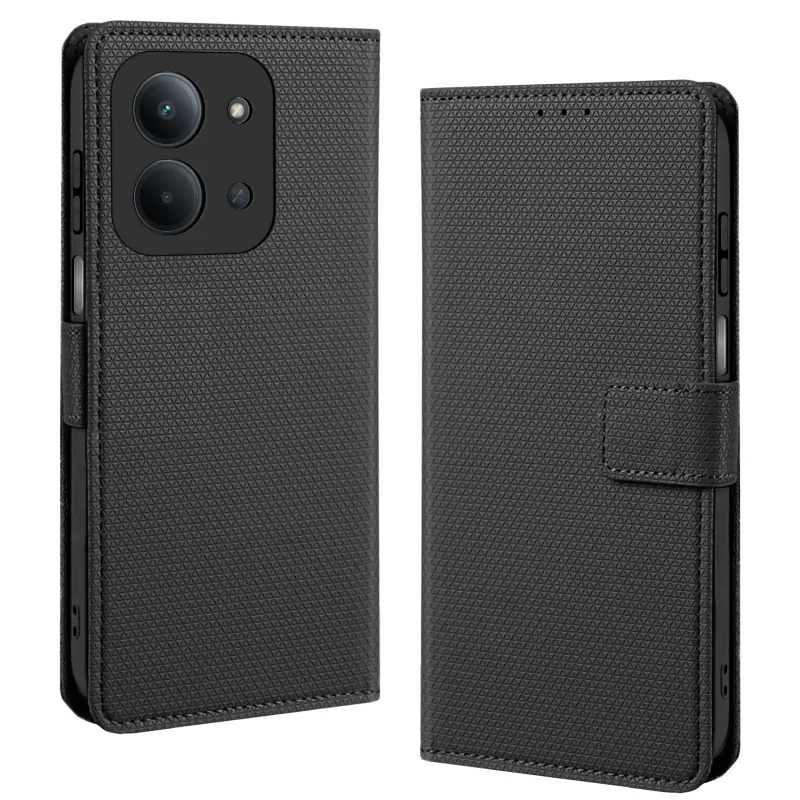 Etui do Xiaomi Redmi 15C z klapką z zapięciem w kolorze czarnym