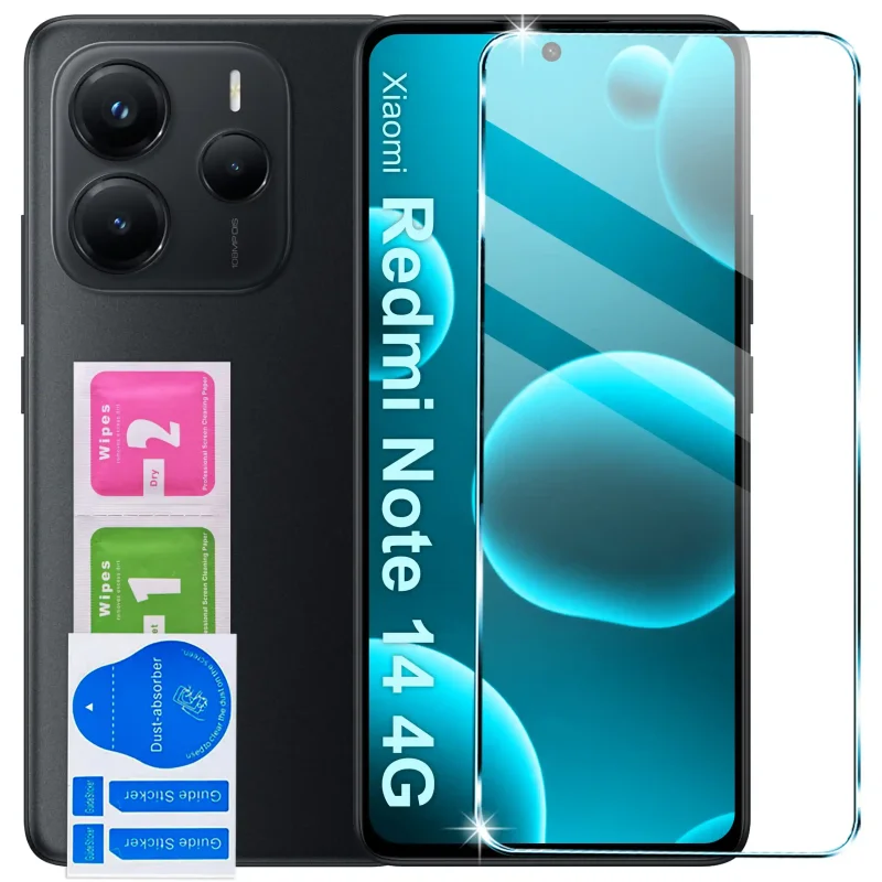 Szybka ochronna do Xiaomi Redmi Note 14 4G z zestawem do montażu