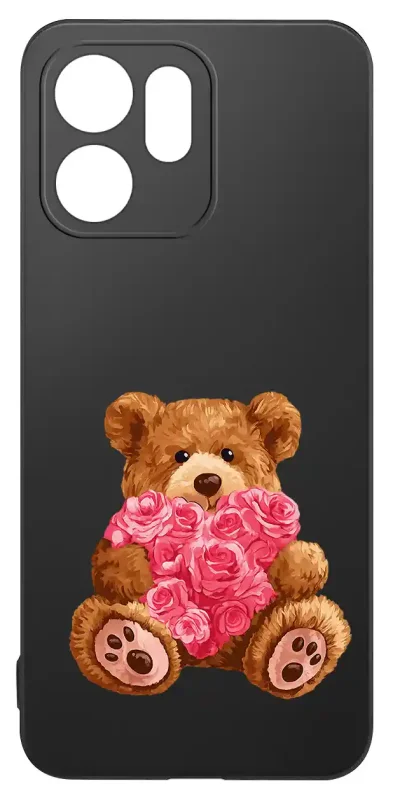 Walentynkowy case do Oppo Reno 14 FS 5G / 14 F 5G z misiem