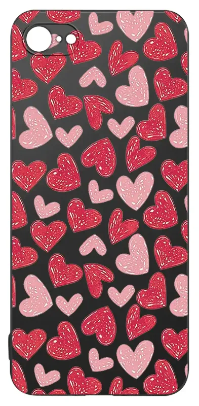Walentynkowy case do iPhone 7 / 8 / SE z sercami