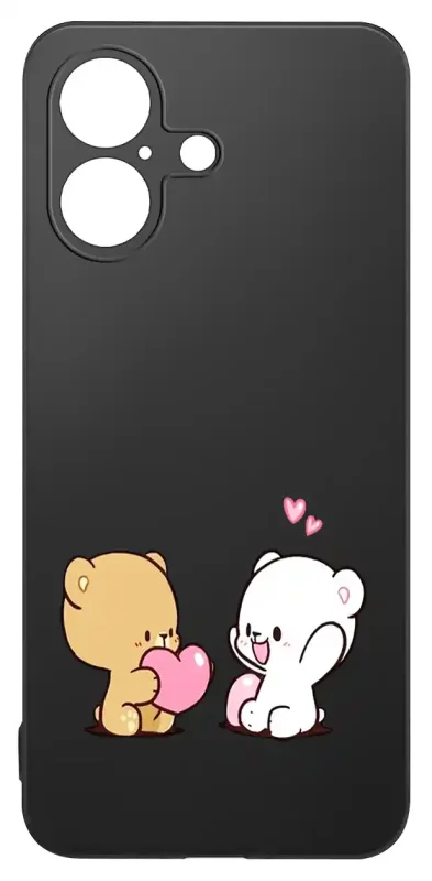 Walentynkowy case do iPhone 17 z misiami