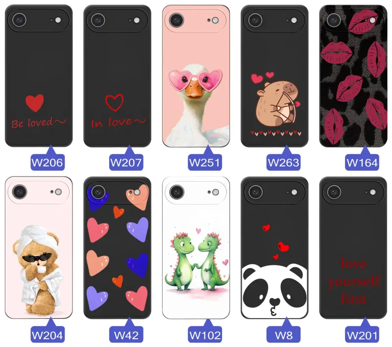 Etui z motywem miłości do iPhone Air – romantyczne napisy, serca, słodkie zwierzęta
