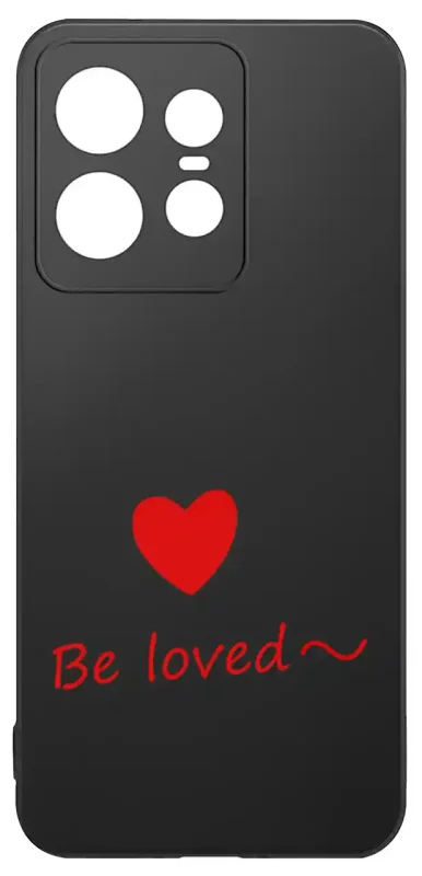 Walentynkowy case do Motorola Edge 50 Pro z sercem i napisem Be loved