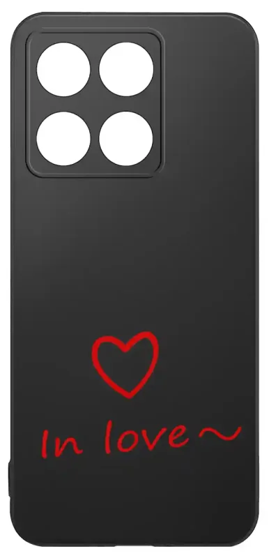 Walentynkowy case do Motorola Edge 60 / 60 Fusion 5G z sercem i napisem In love