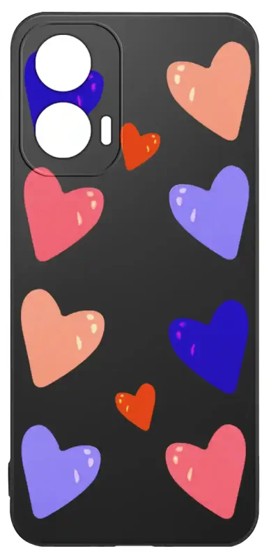 Walentynkowy case do Motorola Moto G35 5G z sercami